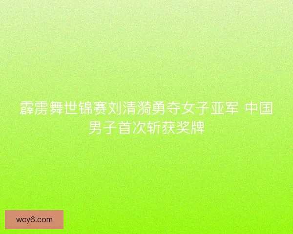 霹雳舞世锦赛刘清漪勇夺女子亚军 中国男子首次斩获奖牌