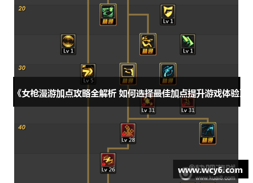 《女枪漫游加点攻略全解析 如何选择最佳加点提升游戏体验》